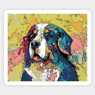 Bernese Mountain Art Sticker